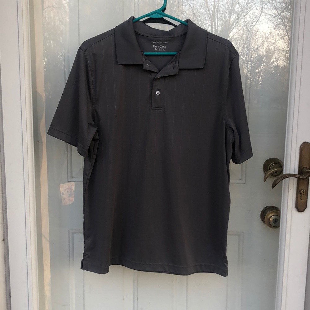 Men’s Croft and Barrow plain grey polo